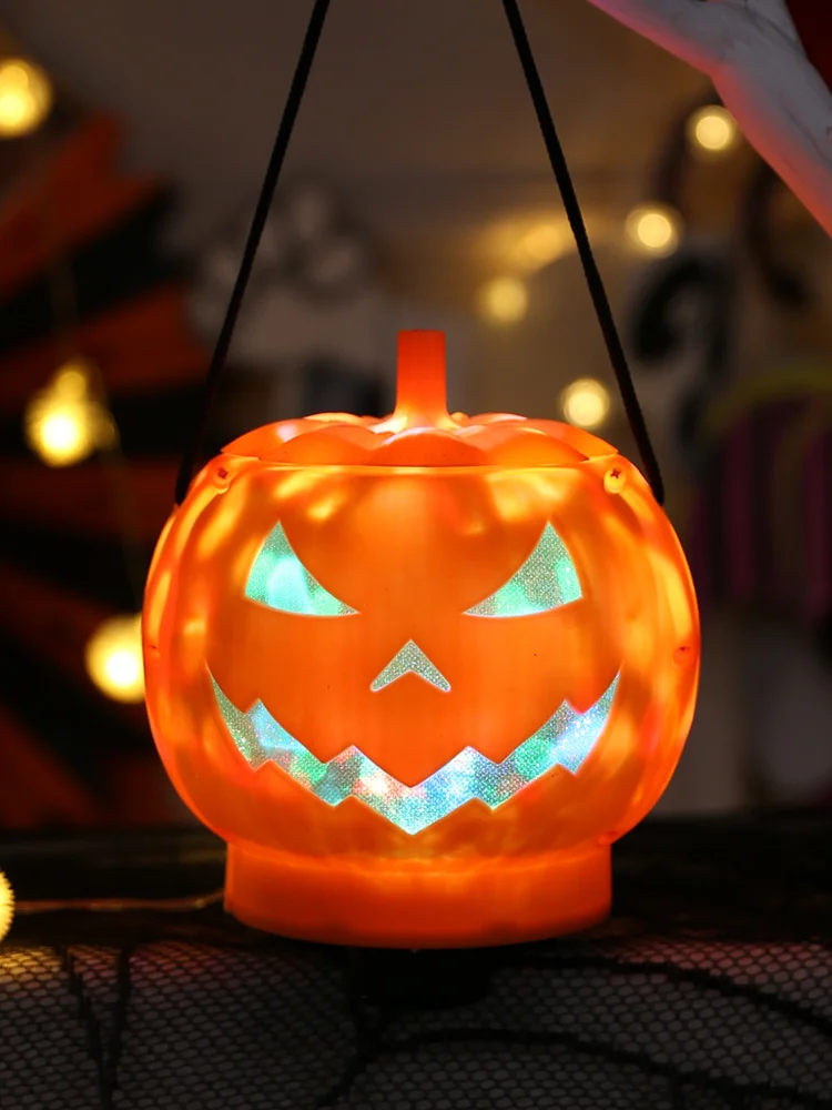 

Halloween Decorations Children Toy Props Pumpkin Lamp Bar Horror Decoration Supplies Sound with Lights
