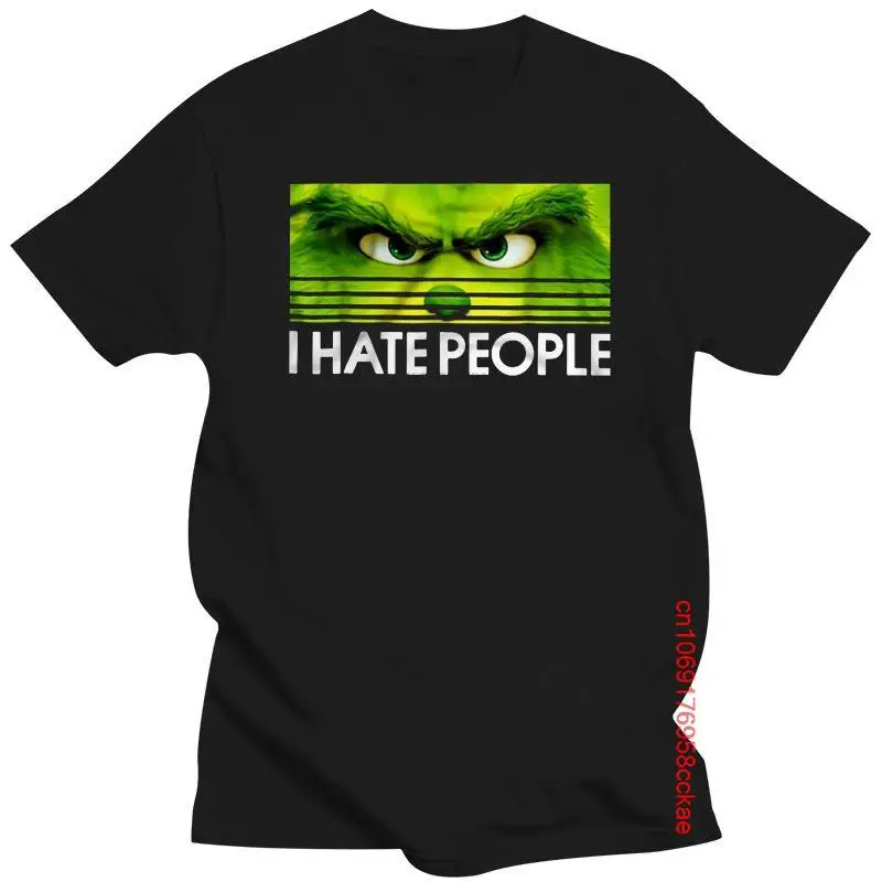 

Camiseta divertida para hombre y mujer, camisa de moda Grinches I Hate People, 2022