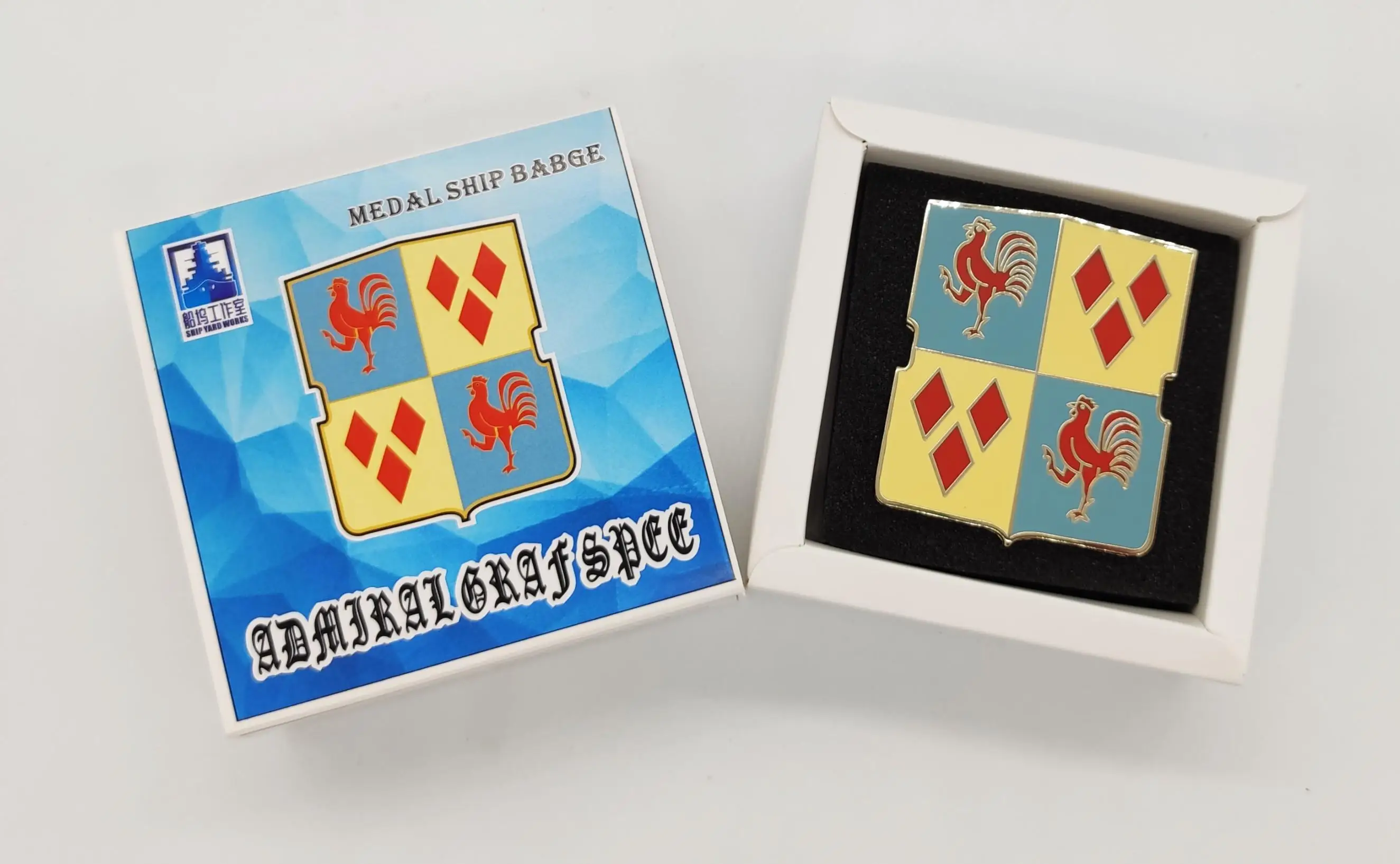 Металлическая Эмблема корабля военного корабля