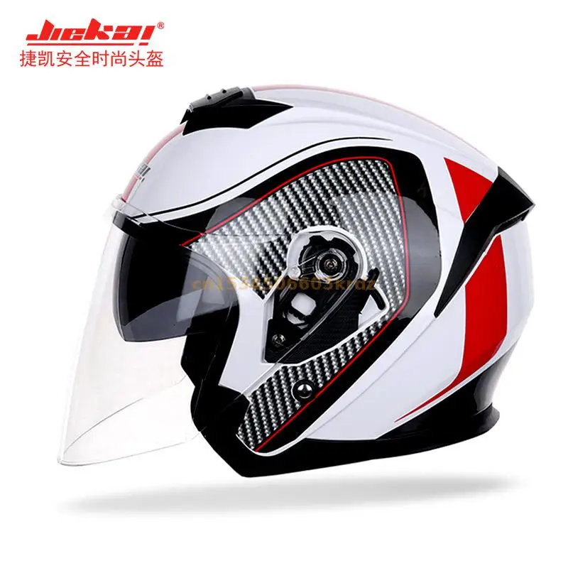 

JIEKAI high-quality ABS retro motorcycle 3/4 protective helmet, DOT ECE certified rally and kart helmet JK-522 ,Capacete