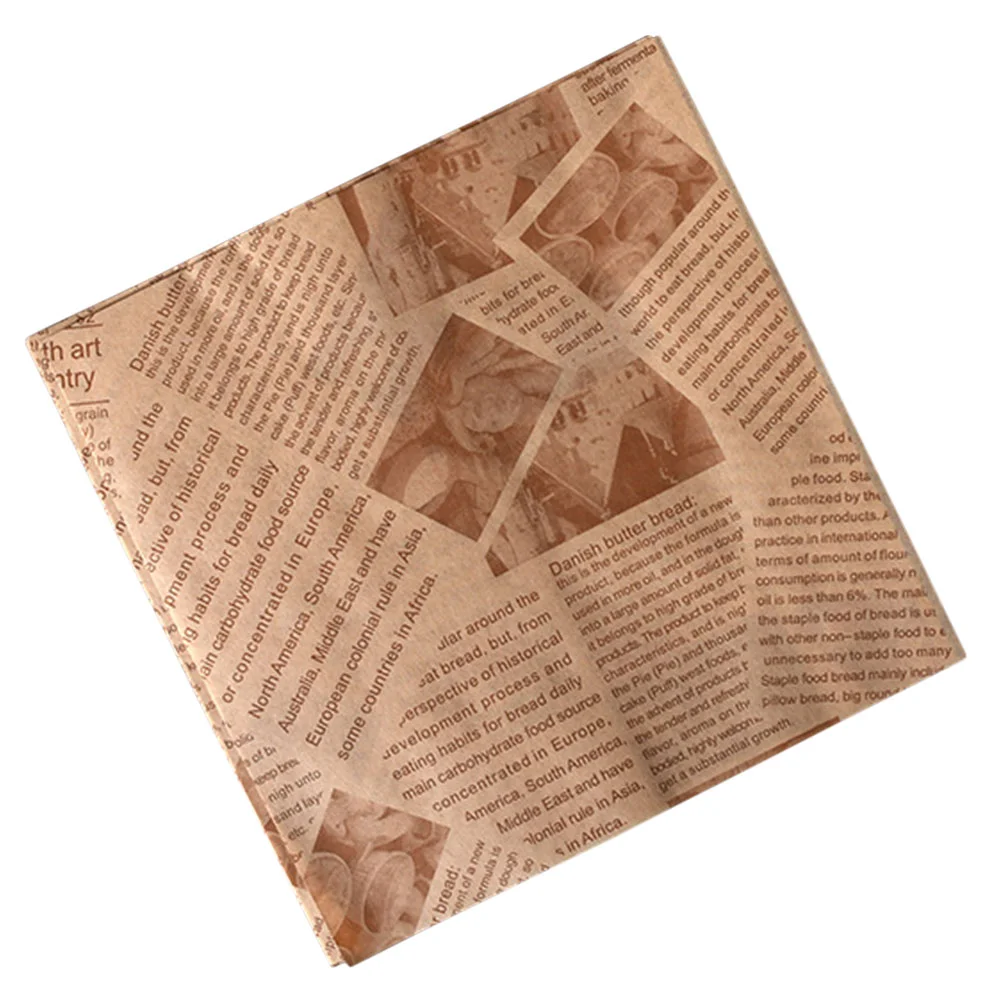 

100pcs Sandwich Paper Liners Baking Tray Paper Sheets Baking Paper Sheets