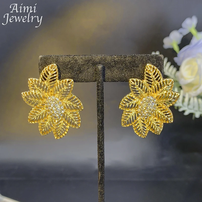 Роскошный комплект ювелирных изделий из 24-каратного золота женское ожерелье