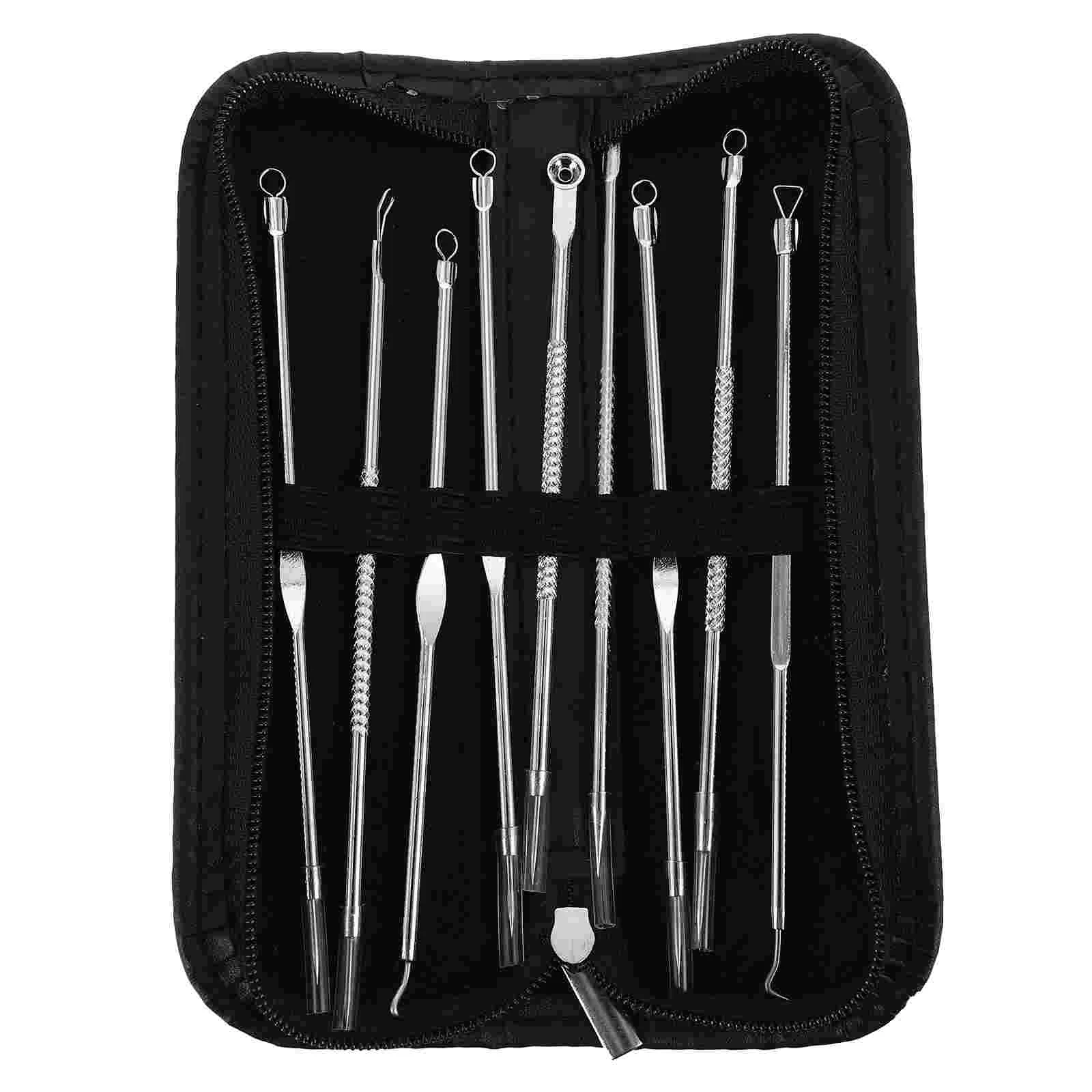

9 Pcs Acne Needle Set Beauty Accessories Facial Tools Skin Care The Face Cleansing Stainless Steel Practical