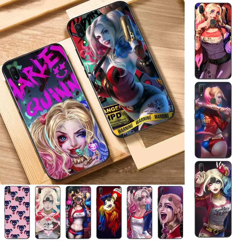 

BANDAI Clown girl Harley Quinn Phone Case for Vivo Y91C Y11 17 19 17 67 81 Oppo A9 2020 Realme c3