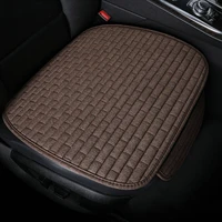luamaty luxury car seat cover front flax seat protect cushion automobile seat cushion protector pad car covers mat