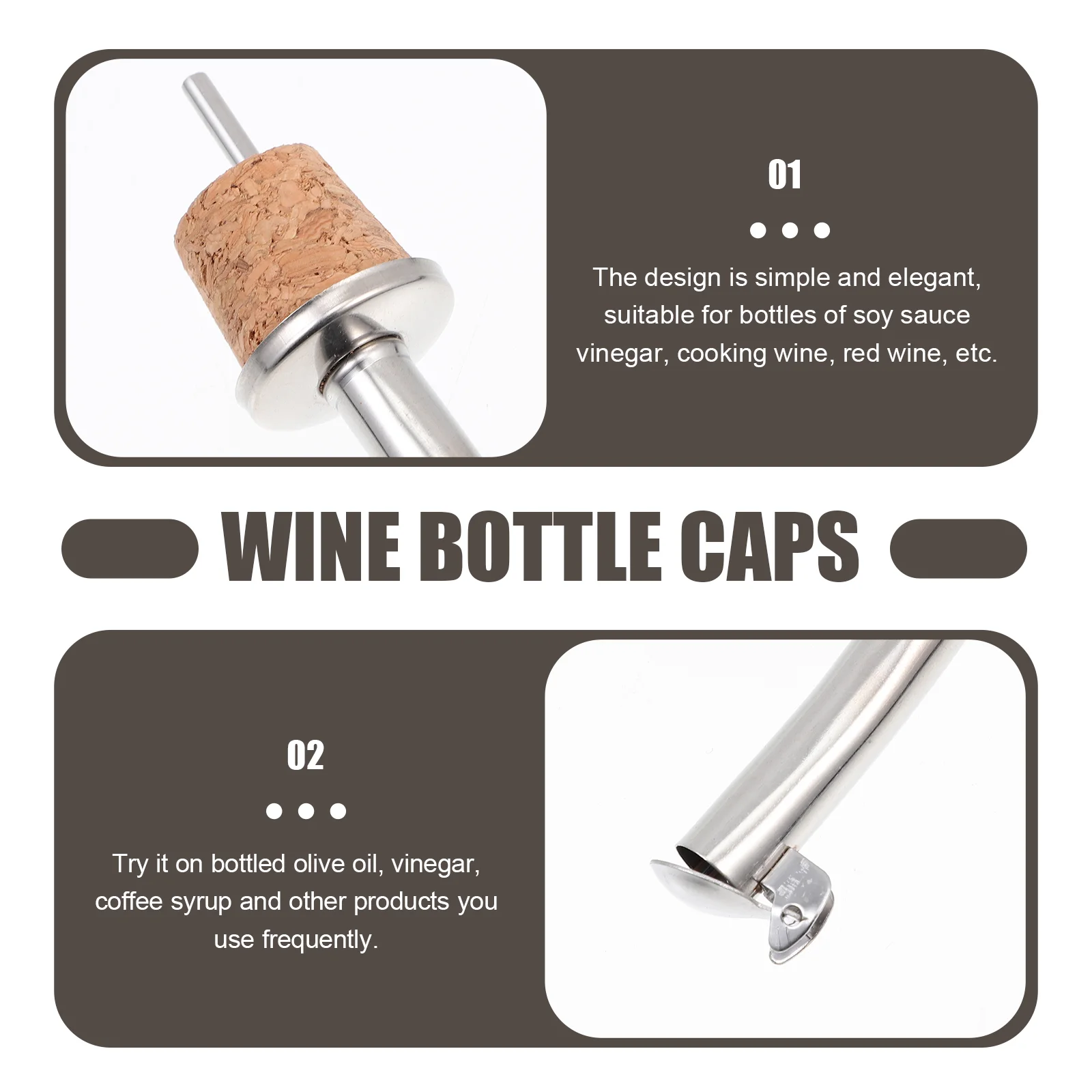 6 шт. дозаторы для масла в бутылке