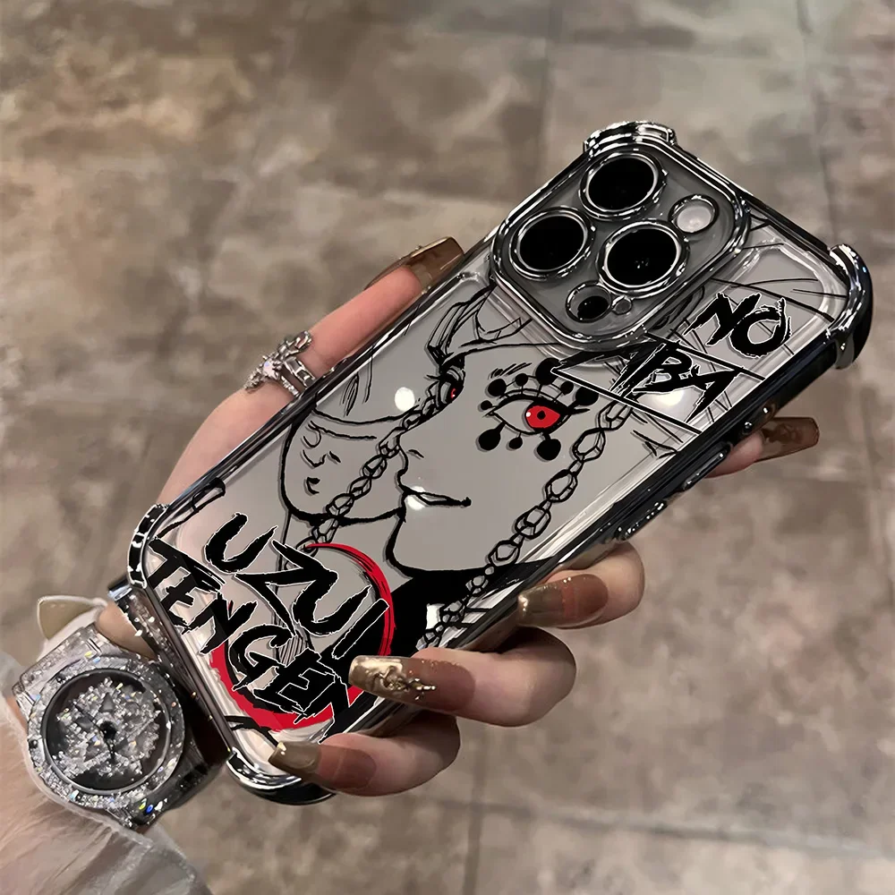 Anime Demon Slayer Plating Case For vivo V29e Y200 V27 S16 T1 S15 V25 V23 S12 Y38 Y28 Y03 Y17s Y78 Y36 Y27 4G 5G Cover
