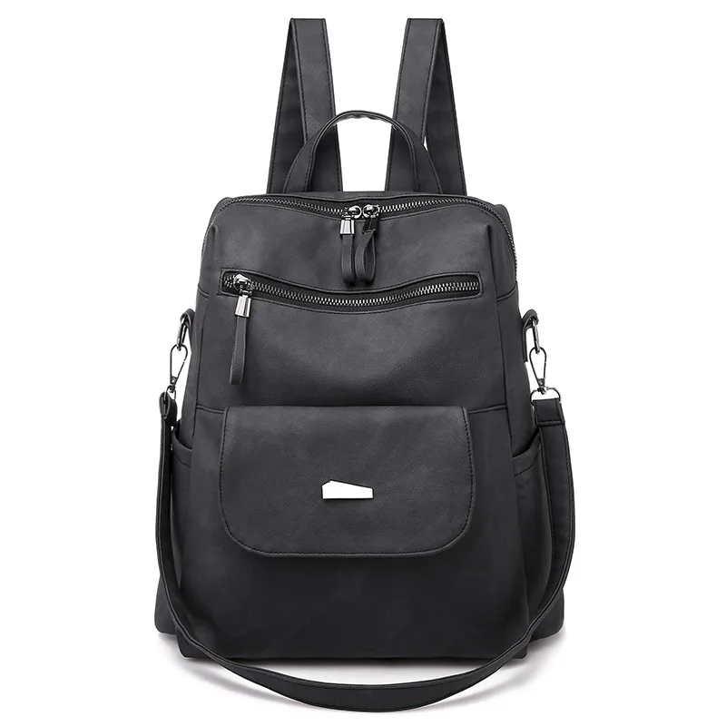 

Fashion Retro Women Backpack Multi-Pocket PU Crossbody Bag Bolsos Mujer Handbag Mochila Travel Messenger Bag Shoulder Bags