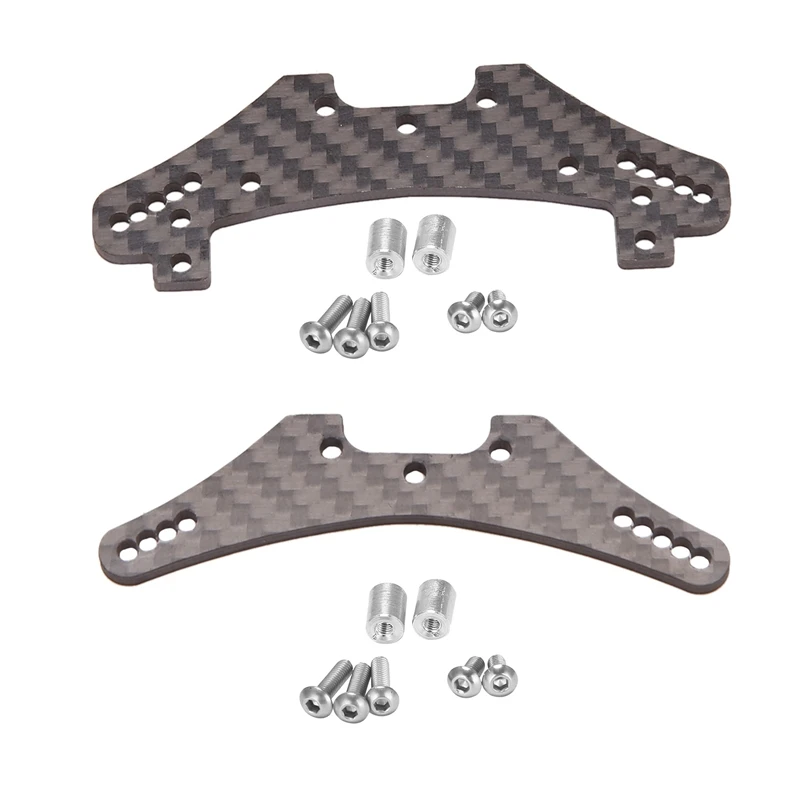 

2 Pcs Carbon Fiber Front And Rear Shock Tower For Tamiya TA05 TA05-VDF TA05-R TA05-VDF2 RC Car Upgrade Parts