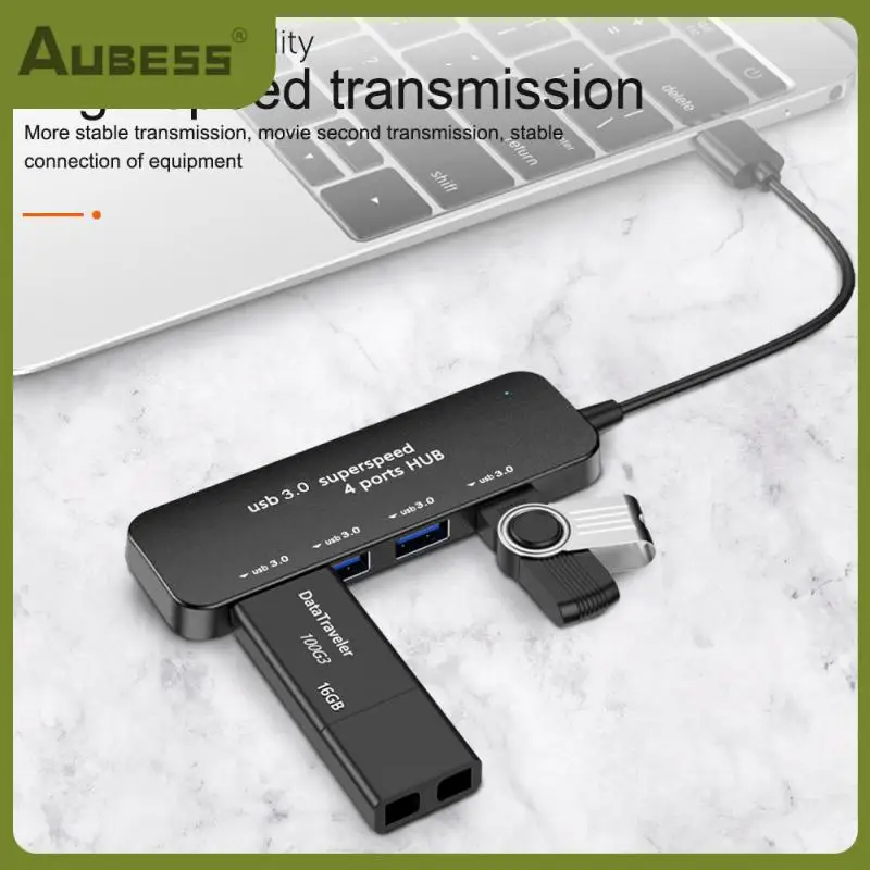

Each Functional Interface Has An Independent Chip Adapter Stable Connection 4-port Usb 3.0 Hub Stable Device Connection Splitter