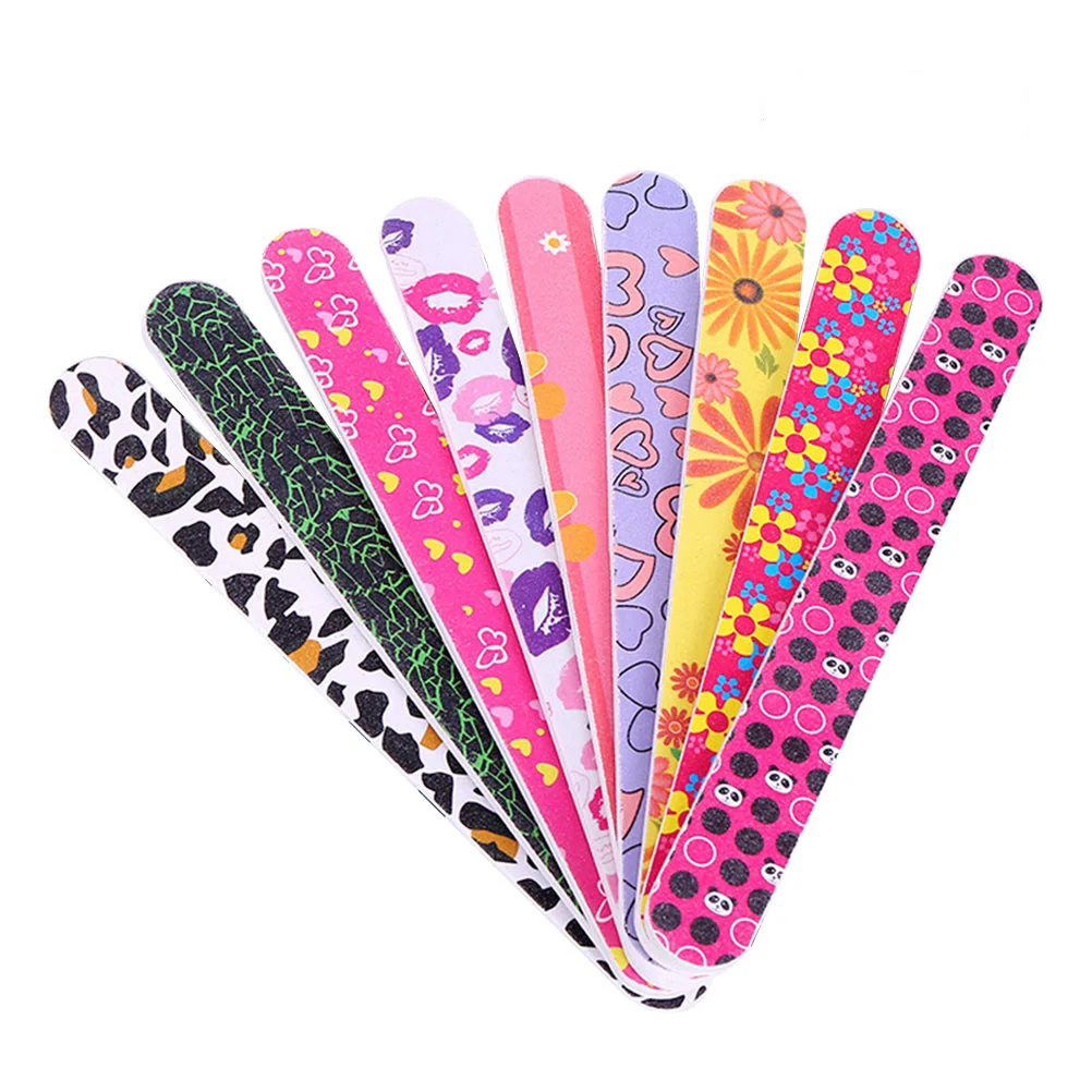 

Nail File Double Sided Board Fingernail Files Polish Precision Nails Smooth Printing Buffermanicure Care Emery Block Colorful