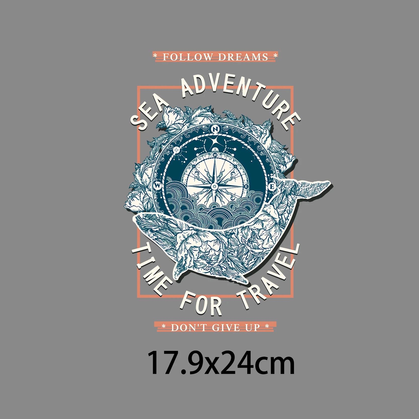 Красивая фотография Термотрансферная виниловая наклейка с якорем термонаклейка