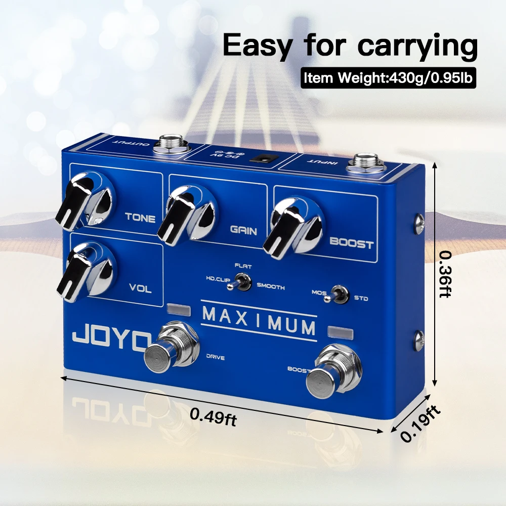 JOYO R-05 максимальная нагрузка педаль для гитарных эффектов дикая длительное