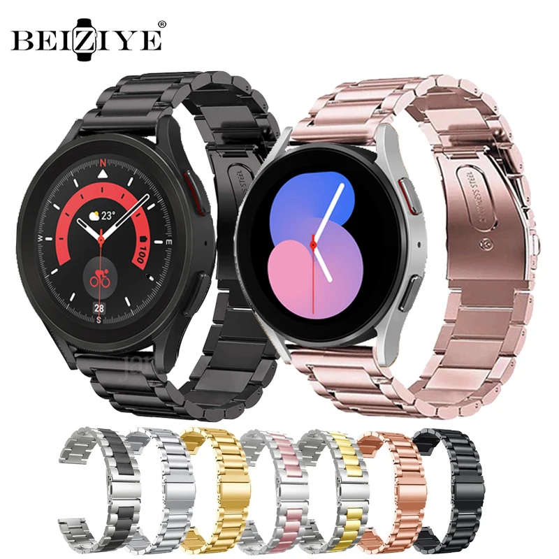 

Stainless Steel Band For Samsung Galaxy Watch 5 4 40mm 44mm Correa Strap For Samsung Watch 5 Pro 45mm Galaxy 4 Classic 42mm 46mm