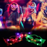 12pcs led glow glasses light up glasses glow in the dark party supplies favors for neon glow party night club festivel