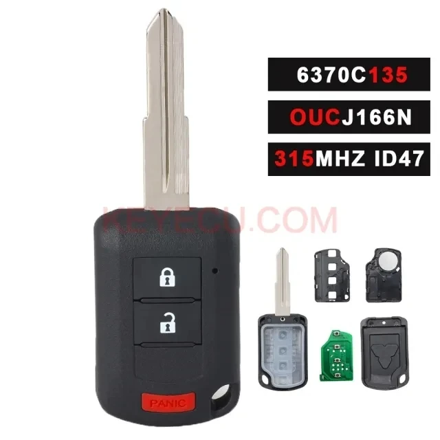 

Автомобильный пульт дистанционного управления DIYKEY с чипом ID46 315 МГц/433 МГц 2B/3B/4B Fob для Mitsubishi Lancer ECLIPSE CROSS Mirage Outlander ASX
