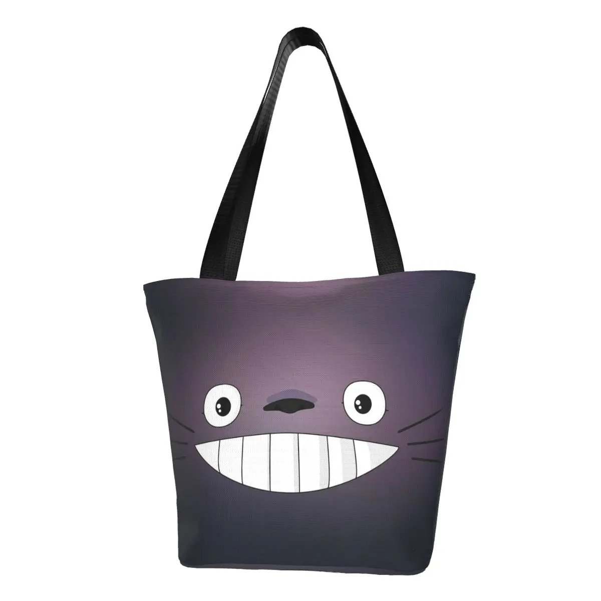 Anime Totoro Polyester outdoor girl handbag, woman shopping bag, shoulder bag, canvas bag, gift bag