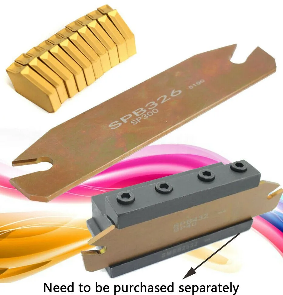 Твердосплавный держатель режущего инструмента с ЧПУ SPB26 3 10 шт. вставками GTN SP300