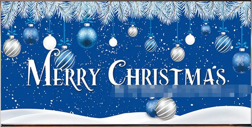 Рождественское украшение для гаражной двери искусственная роспись чехол 7X16