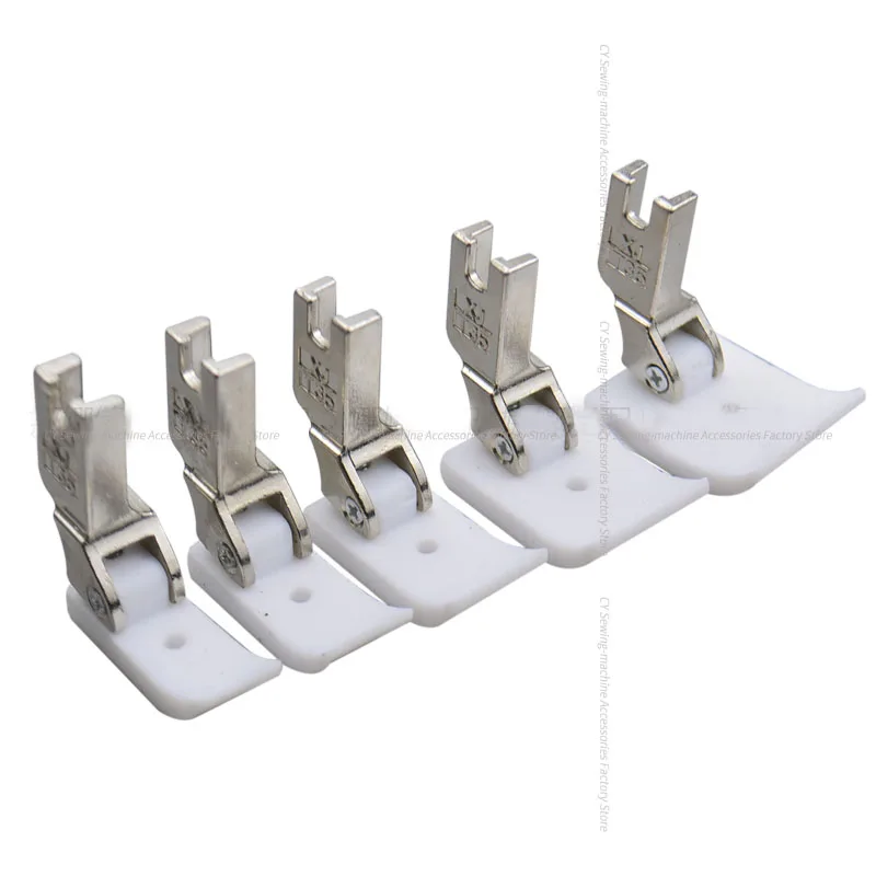 Широкая прижимная лапка T35CW, пластиковая, с одним отверстием, 2,5 мм, регулируемая Лапка, 1,2 см, стандартная, режущая кромка, хлопчатобумажные лапки для шитья