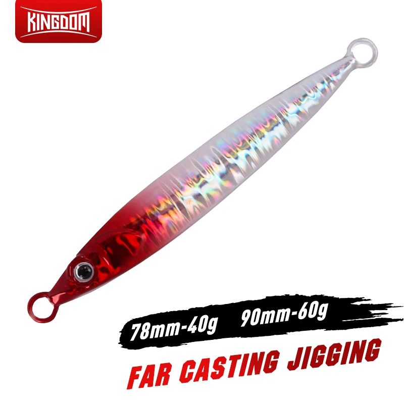 

Kingdom Sinking Metal Fishing Lure Jigging Artificial bait Fishing Bait Wobbler Jigs Saltwater Lures Hard Baits Fishing Goods