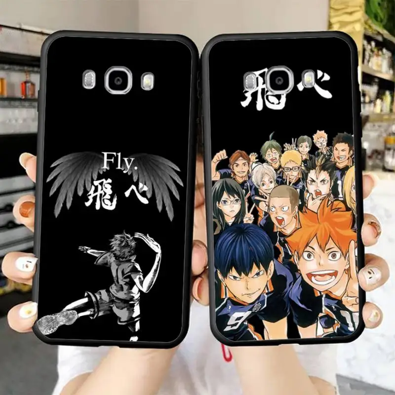 

Anime Haikyuu Volleyball Phone Case For Samsung Galaxy J4 plus J6 J5 J72016 J7prime cover for J7Core J6plus