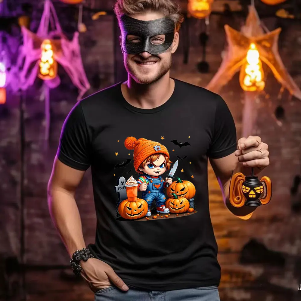 Футболка Мужская/Женская в готическом стиле хлопковая тенниска с рисунком ретро