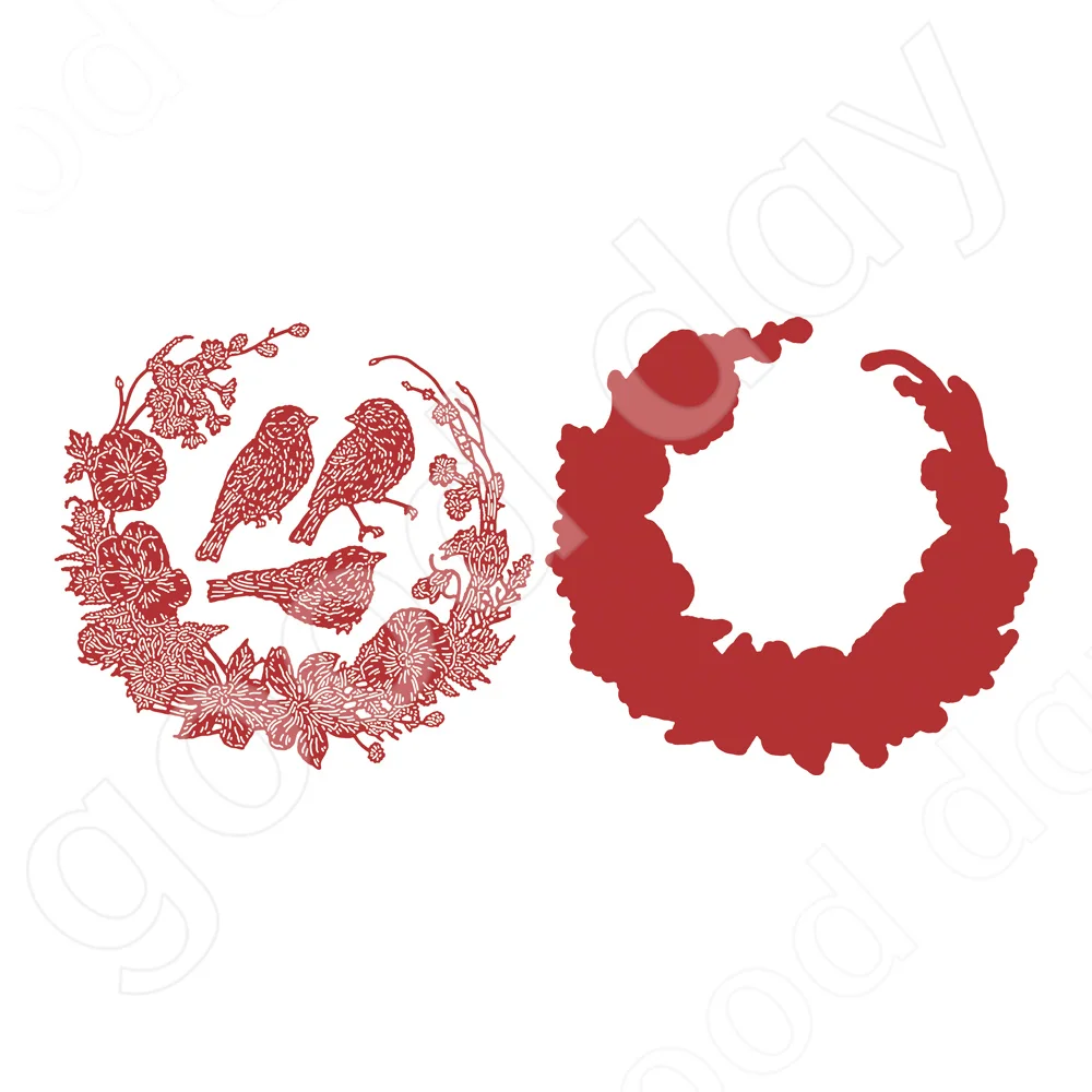 

Arrival New Pansy Wreath Metal Cutting Dies Scrapbook Diary Decoration Stencil Embossing Template Diy Greeting Card Handmade