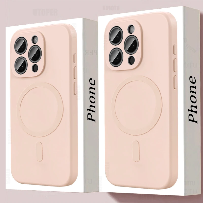 Роскошный жидкий силиконовый однотонный чехол для телефона IPhone 16 15 14 13 12 11 Pro Max Plus