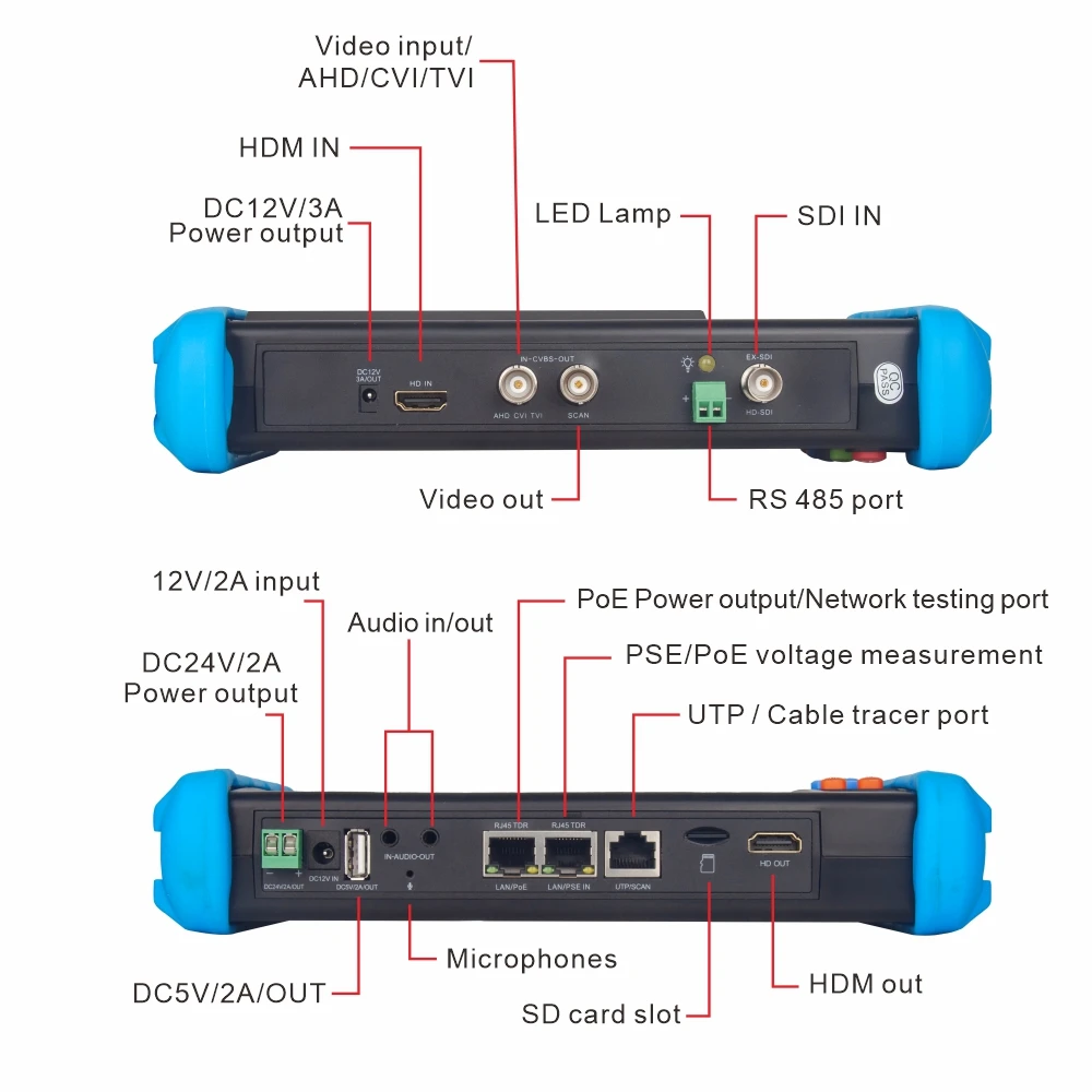Noyafa IPC716ADHS 7-дюймовый 4K камеры тестирование er CCTV монитор для Ip IPC Poe TDR RJ45 сетевой