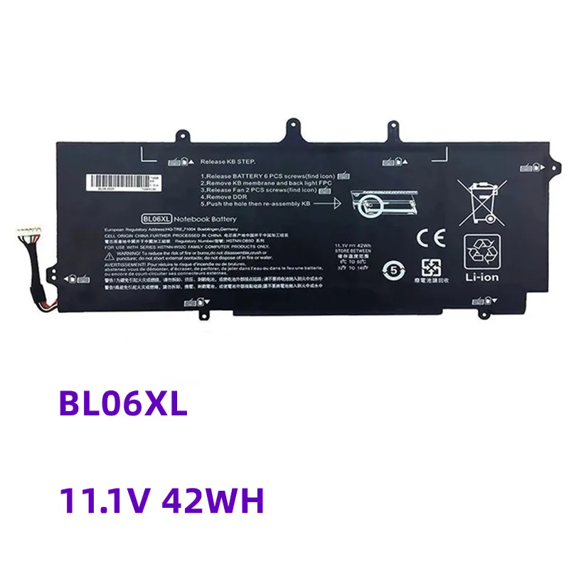 

BL06XL BL06042XL 11.1V 42WH Laptop Battery for HP Elitebook 1040 G0 G1 G2 HSTNN-DB5D HSTNN-IB5D HSTNN-W02C 722297-001 722236-171