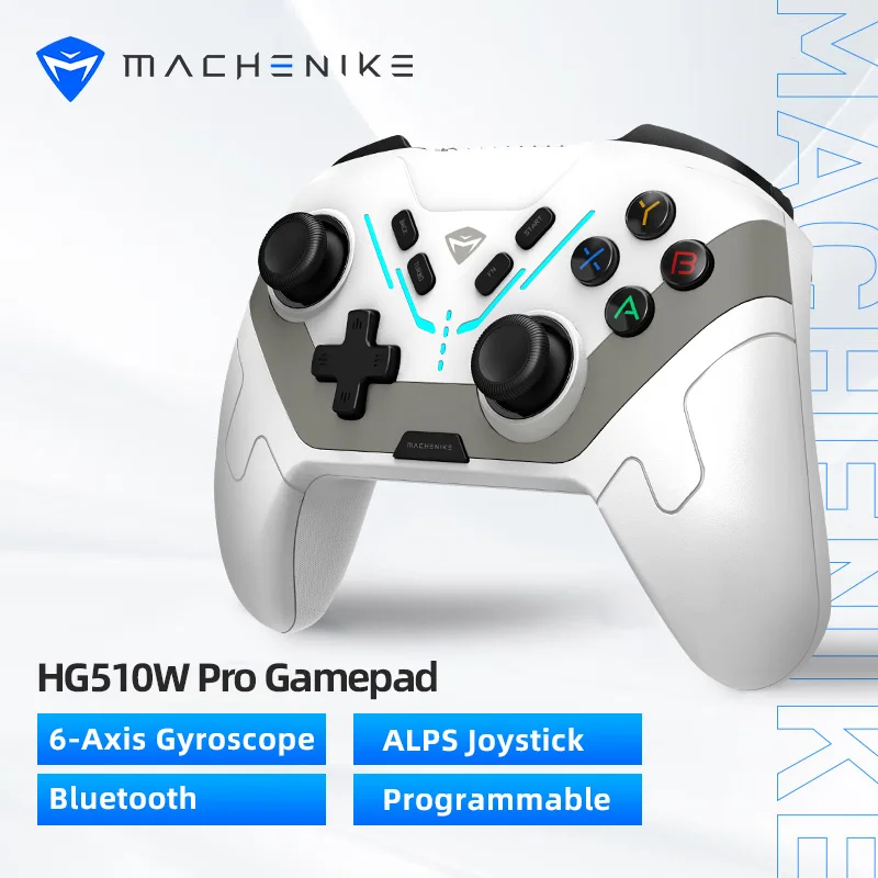 Machenike HG510W Pro Двухрежимный геймпад Проводной игровой контроллер Bluetooth ПК-джойстик подходит для Nintendo Switch ПК iOS Android
