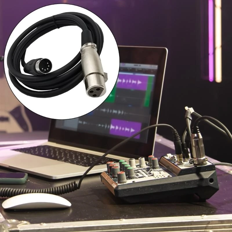 Фото DXAB LONG LOST MIDITO XLRADAPTER CABLE DIN 5PIN до xlrcable для приложений Audios №1