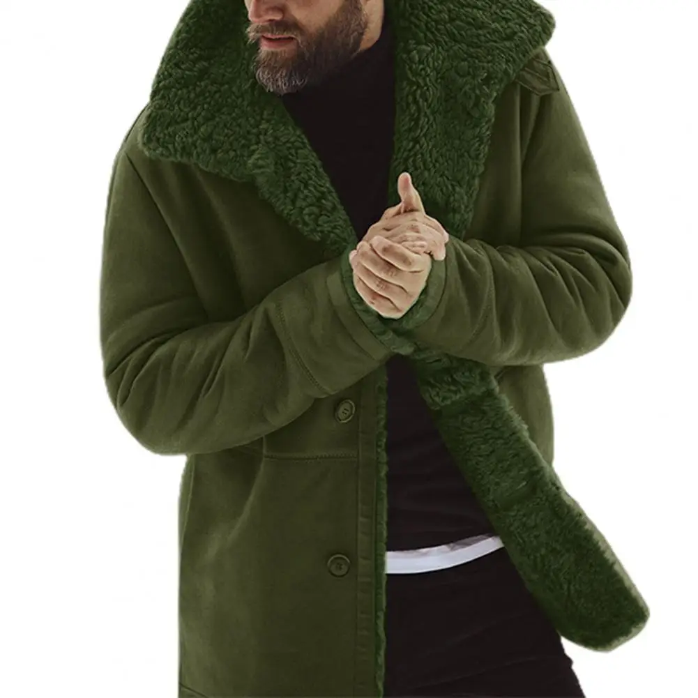 

Stylish Coat Long Sleeve Added Warmth All Match Men Casual Mountain Jacket