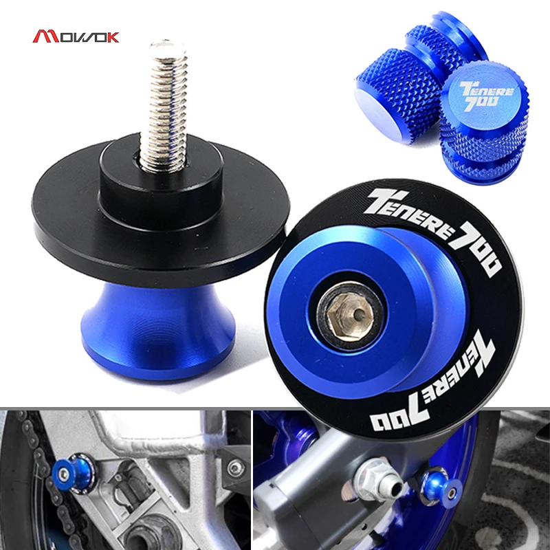 For Yamaha Tenere 700 Tenere700 T7 Rally World Raid 2022 2023 Motorcycle Accessories valve cap 6mm Swingarms Spools Stand Screw