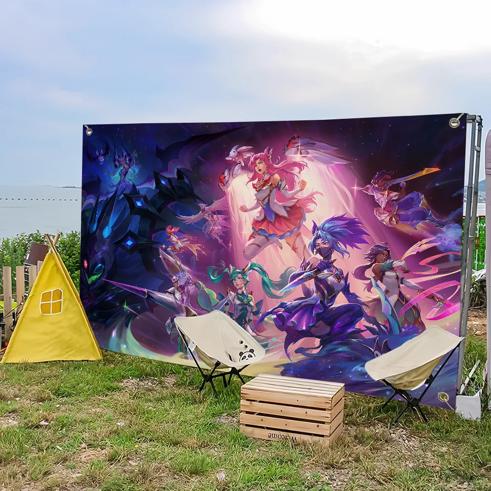 Star Guardian KaiSa Gril Saxy LOLs игровой флаг для пикника вечеринки художественное украшение