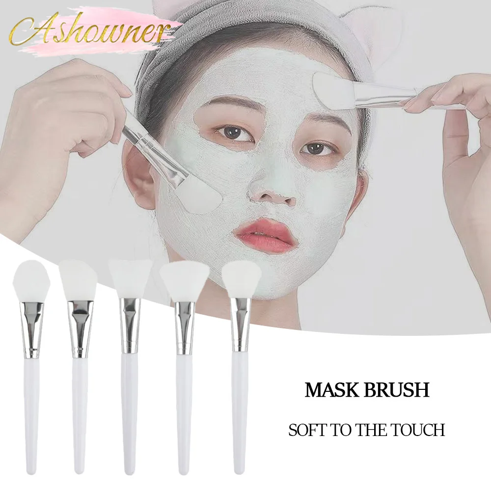 

Silicone Face Mask Brush Facial Makeup Brush Mud Mixing Brush Foundation Beauty Brushes Soft Head Women Skin-Care Cosmetic Tool