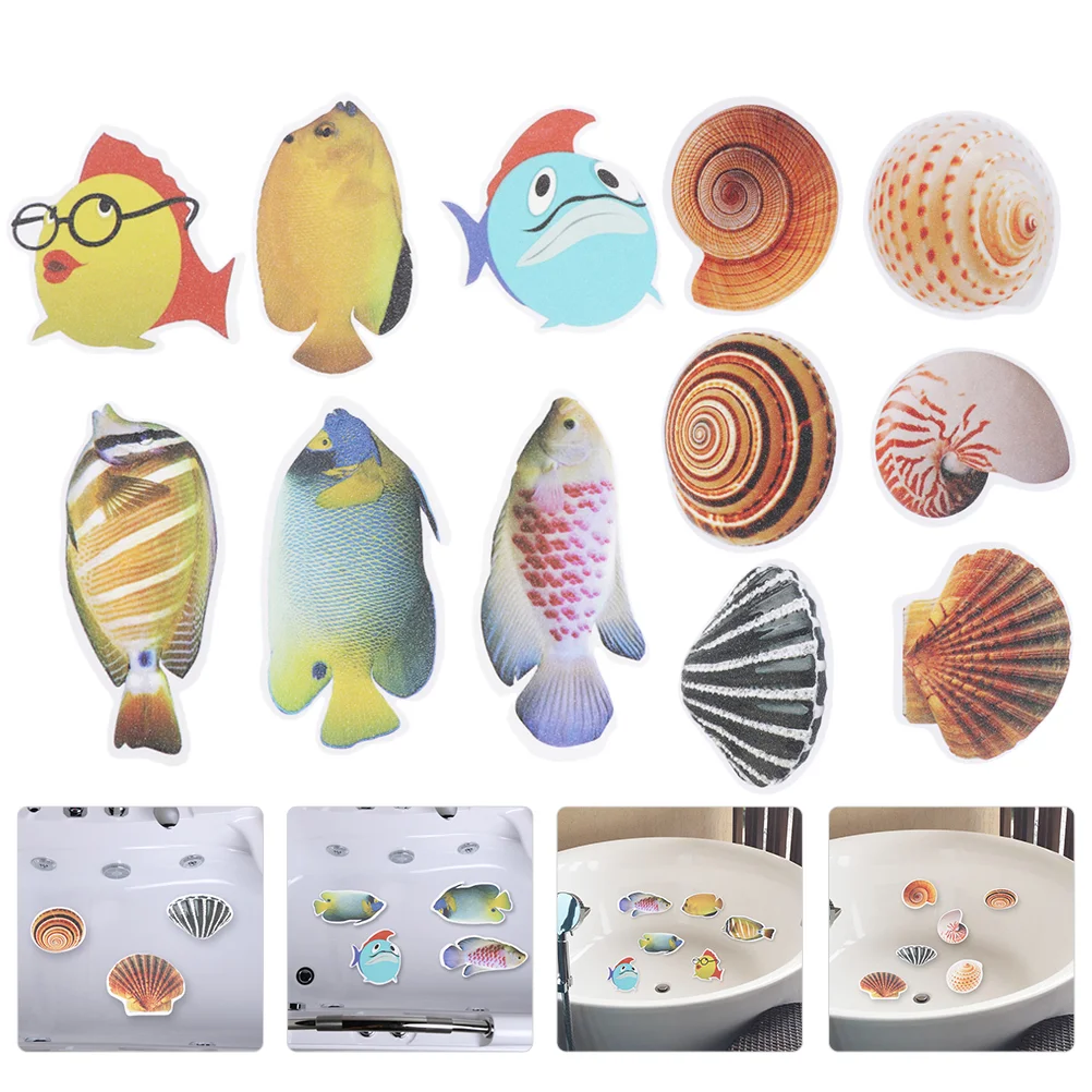 

Bathtub Stickers Antistrips Bathroom Sea Shower Safety Kids Decal Animal Adhesive Bath Treads Tape Creatures Applique