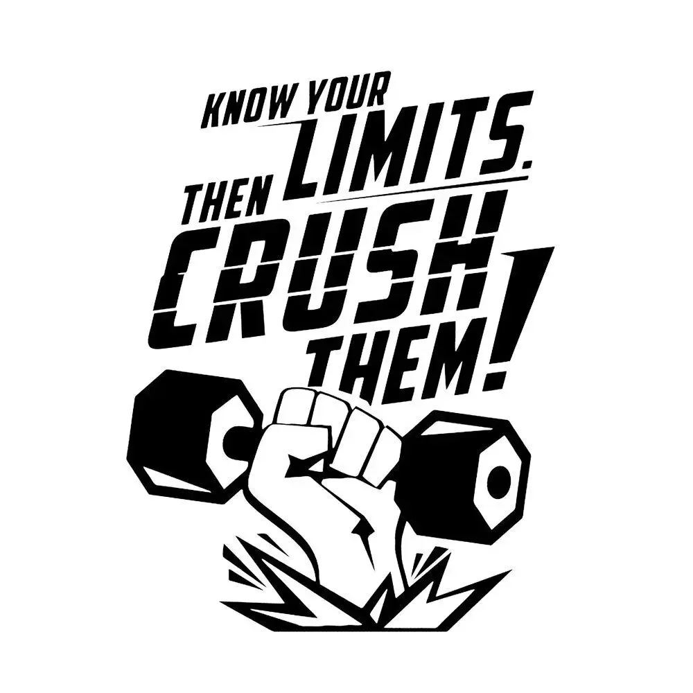 Креативный дизайн мотивационная наклейка на стену для спортзала спортивная