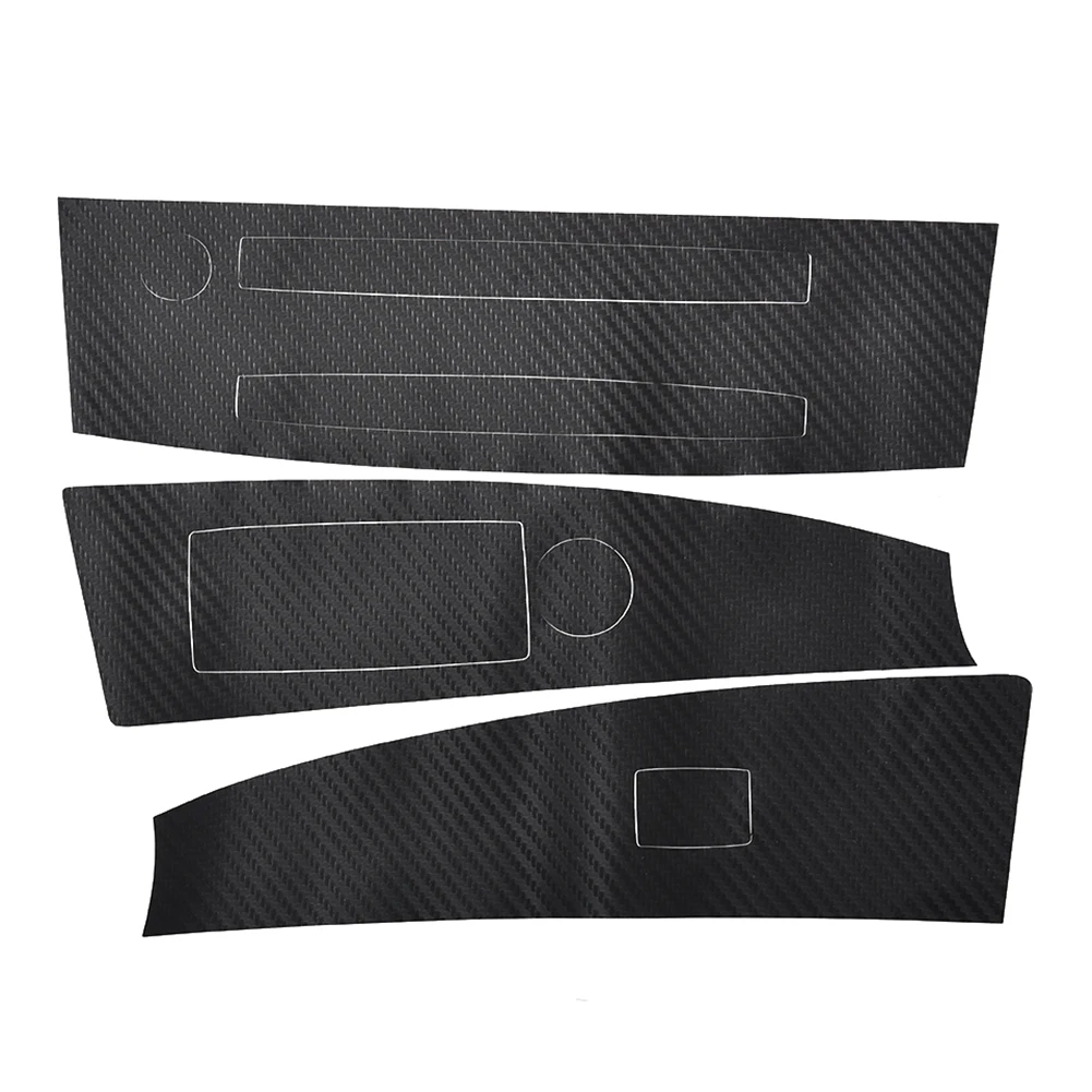 

1Set Car Stickers Carbon Fiber Center Console Easy Installation For BMW 5 Series E60 Interior Waterproof High Quality