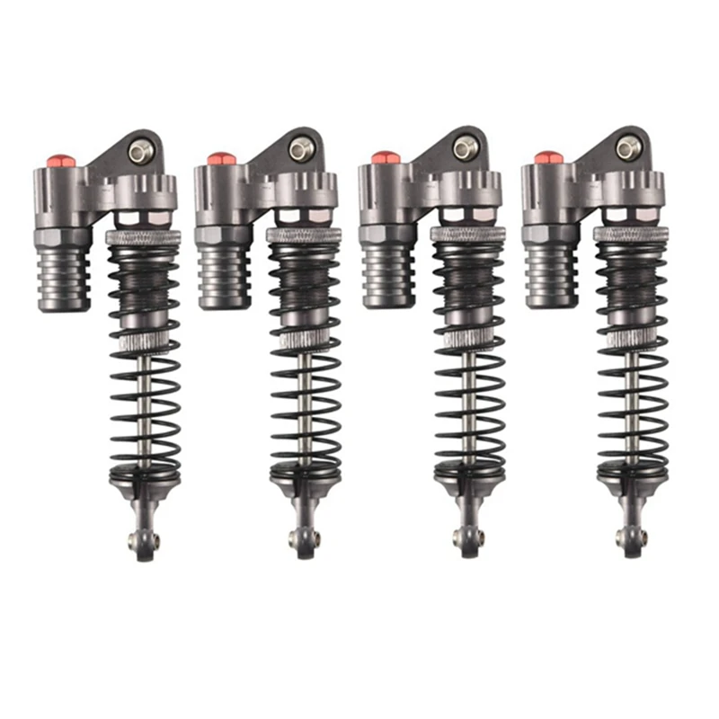 

4 Pcs Aluminium Alloy 90Mm Absorber Shocks For 1/10 Scale Rc Rock Crawlers Axial Scx10 D90 Truck