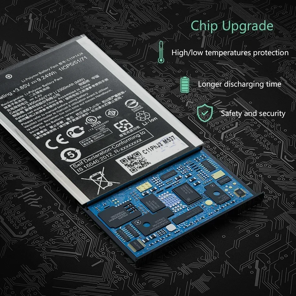 Сменный аккумулятор C11P1428 для Asus Zenfone 2 Laser ZE500KL ZE500KG 2000 мАч с трек-кодом