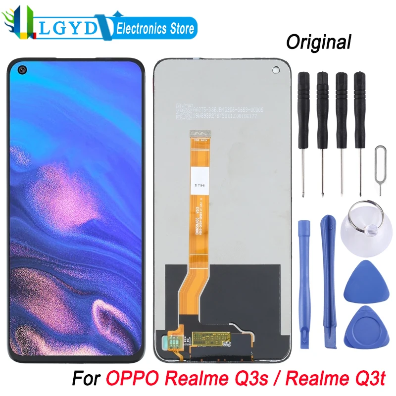 

Original LCD Screen and Digitizer Full Assembly for OPPO Realme Q3s / Realme Q3t