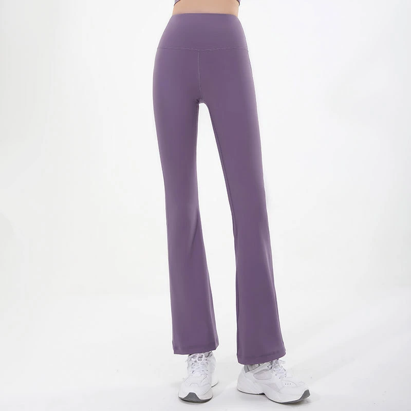 Women Flare Pant Quick Dry Sport Bell-Bottoms Leggings High Waist Wide Leg Yoga Pants Elastic Gym Fitness Flared Trousers Female