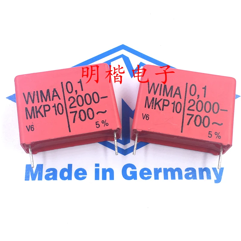 Бесплатная доставка 2 шт./5 шт. WIMA немецкий конденсатор MKP10 2000 в 0 1 мкФ кВ 104 100нф P = 27 5