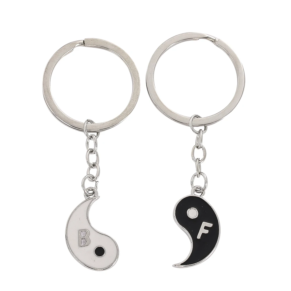 Брелок для ключей YinYang Taiji из нержавеющей стали 7 см