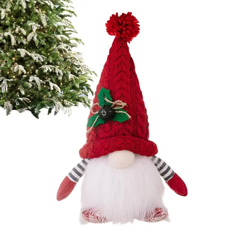 

Halloween Gnomes Plush Lighted Gnomes Decorations For Home Plush Gnome Decor With Knitted Hat Handmade Plush Thick Beard For