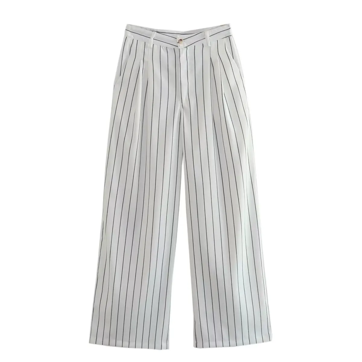 

The White Stripes Baggy Pants for Women High Quality Harajuku Fashion Plus Size Matching Sets Palazzo Pants for Women