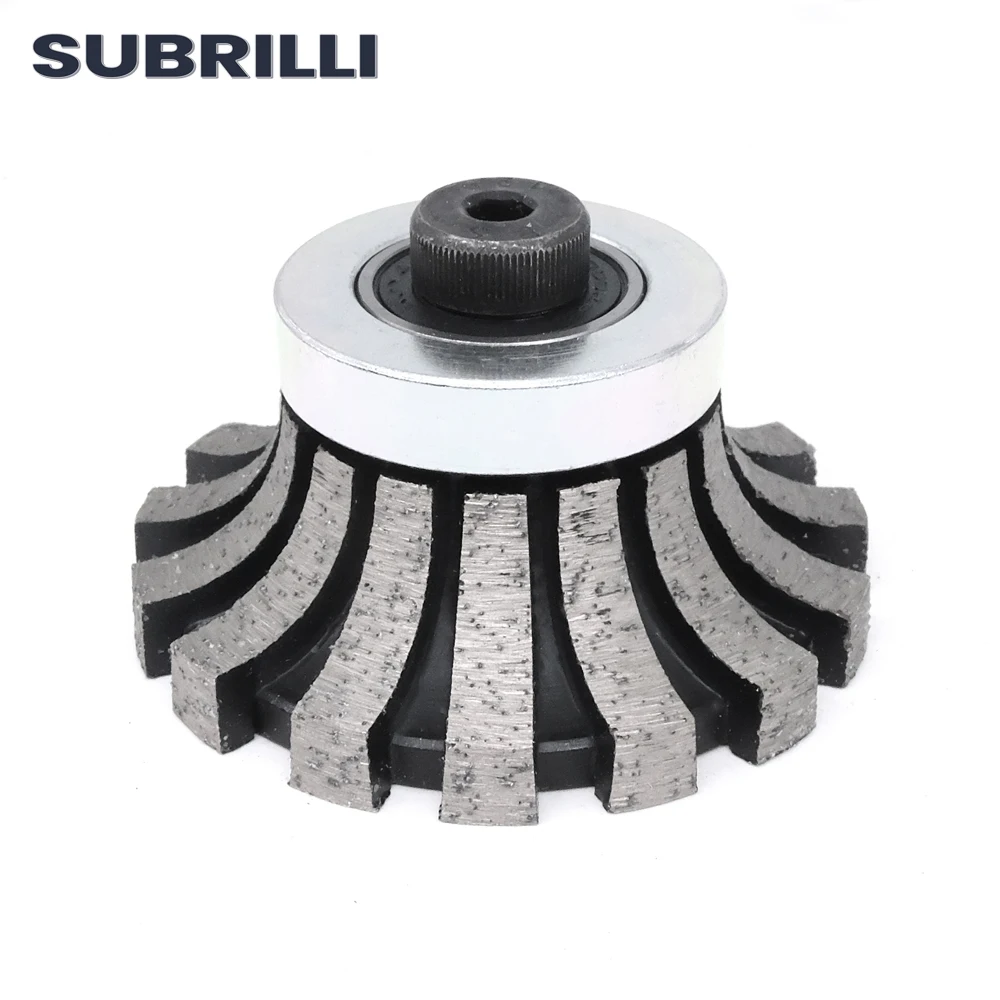 SUBRILLI H20 Алмазный профильный круг, спеченная фреза, резьба M10, для гранита, мрамора, бетона, шлифовальный абразив для кромок