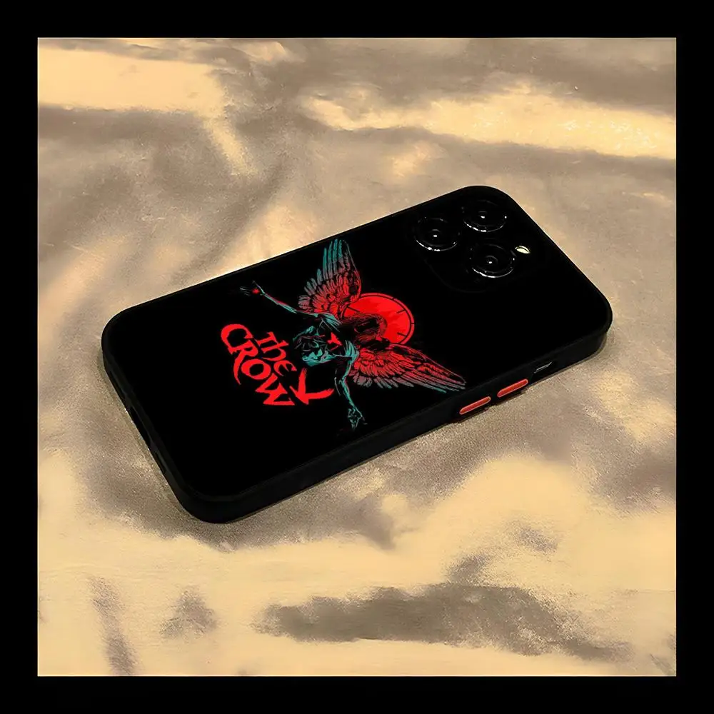 Чехол для телефона Thriller T-THE-C-CROWS IPhone 13 14 15ProMax 16 11 12 Pro Max Mini 8 7 Plus SE2020 XS X XR матовый